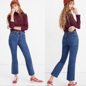 Madewell Rigid Demi-boot Crop jeans